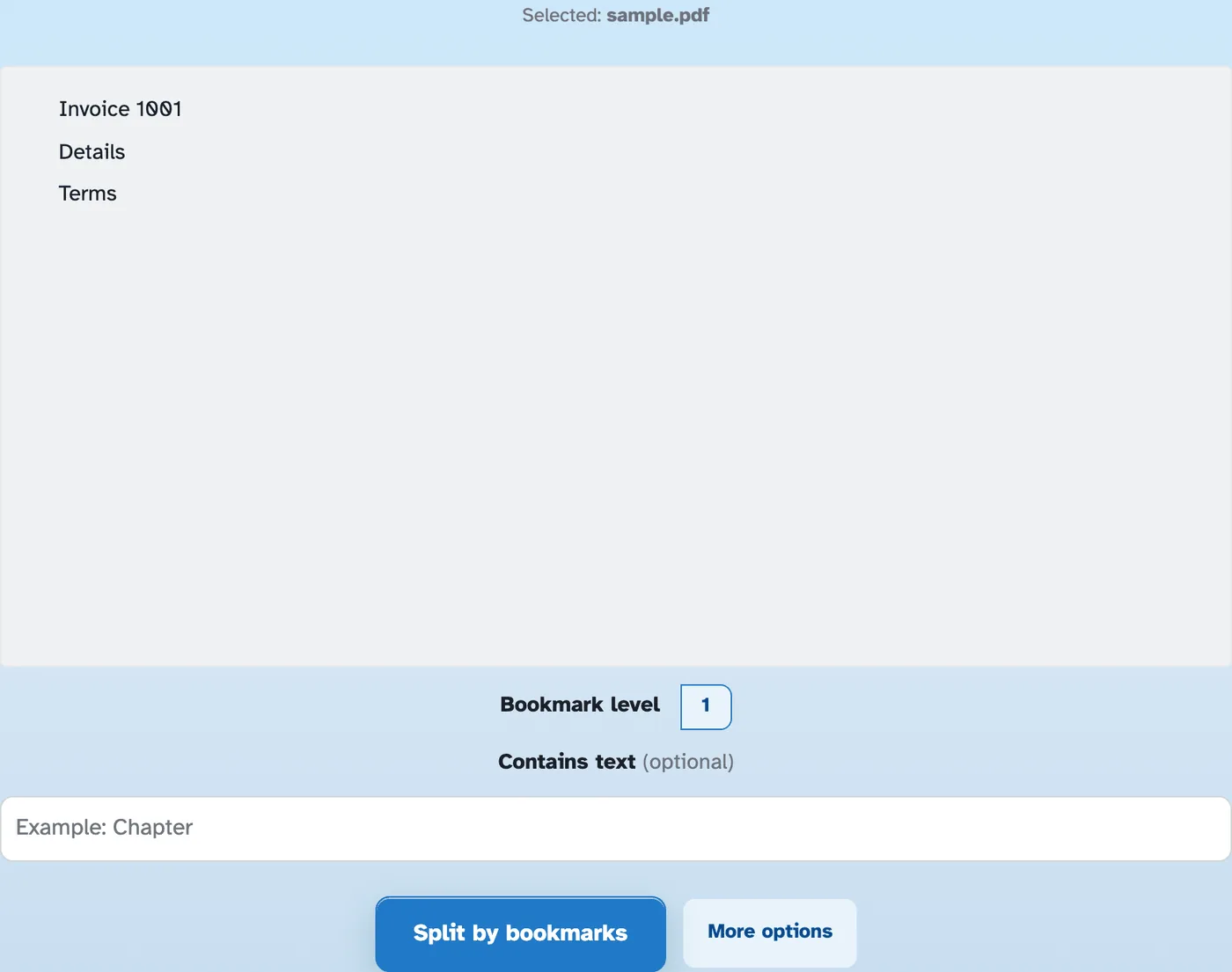 مساحة عمل مقسمة حسب الإشارات المرجعية مع ملاحظة عدم العثور على إشارات مرجعية، ومحدد مستوى الإشارة المرجعية، والنظر في المخطط التفصيلي للنص