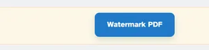 O botão Watermark PDF na barra de ação creme